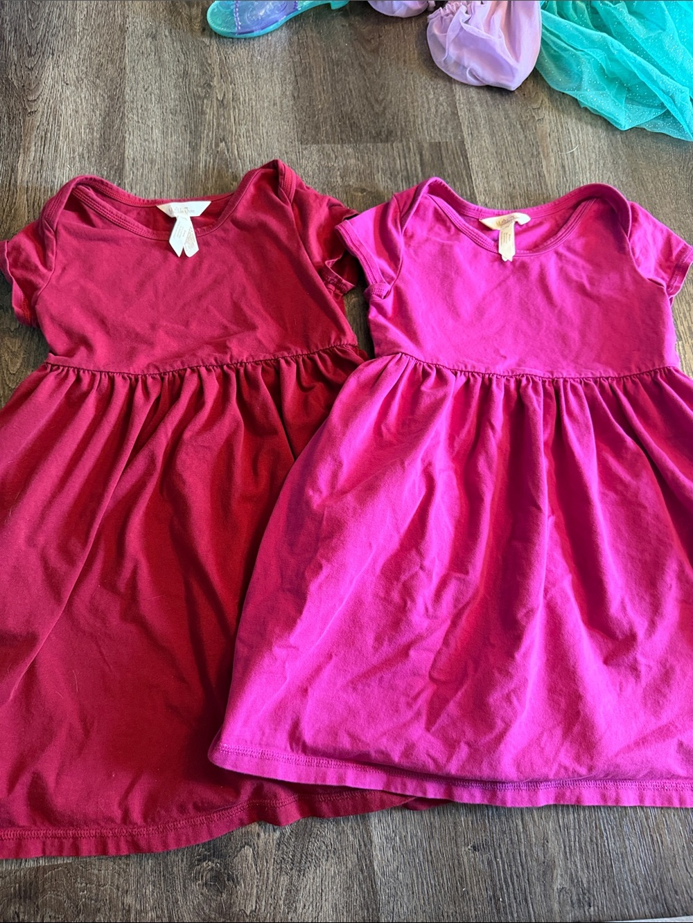 Matilda Jane Girls' Short Sleeve Cotton Dresses - Pink / Red 6